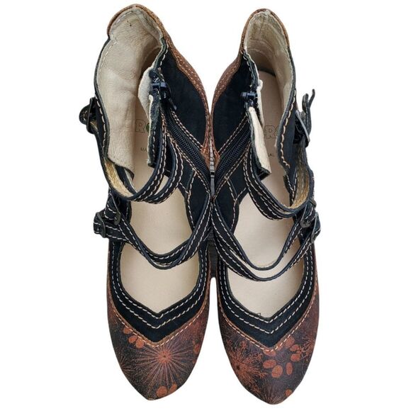 VINTAGE ROVERS heeled Leather Strapped Heels size 39 - Picture 10 of 16